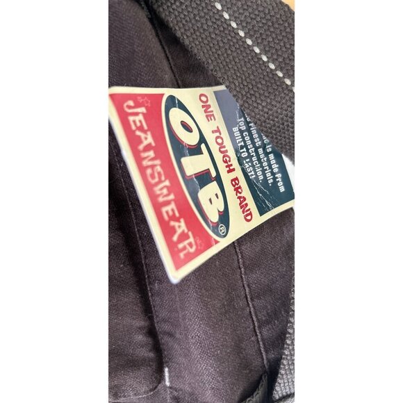 Vtg OTB Cargo Pants Brown Denim Carpenter Pants Hip Hop Baggy Skate - Picture 8 of 10